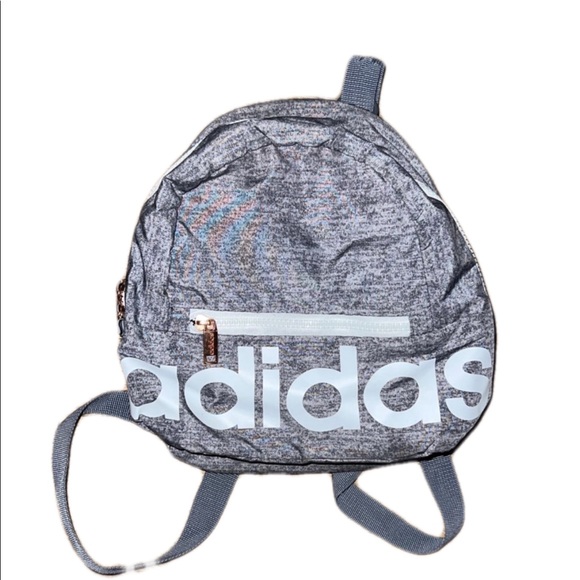 Adidas gray mini backpack